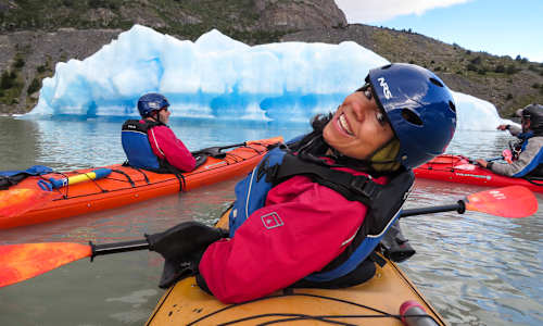 Active Adventures guests enjoying kayaking on Grey Lake
